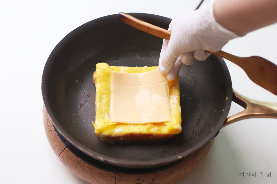 길거리토스트 햄치즈토스트 만들기 식빵 계란 토스트 레시피 원팬토스트