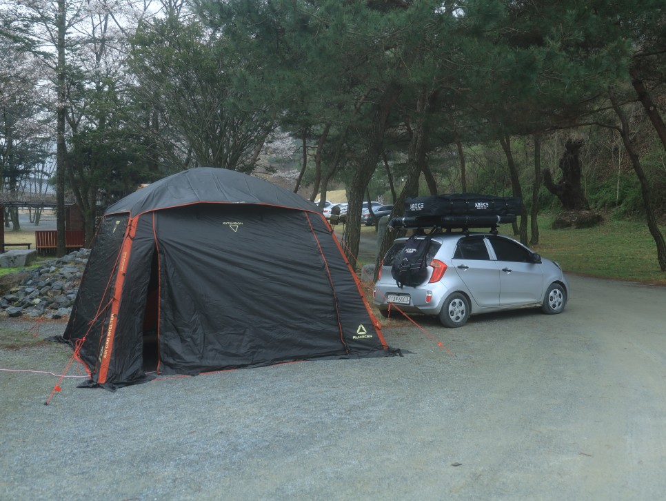 알마센 에어텐트 차박텐트 사각 대형 에어쉘터 죽는공간 없이 활용도 굿