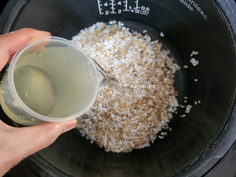 소고기 콩나물밥 양념장 레시피 전기밥솥 콩나물밥 만들기