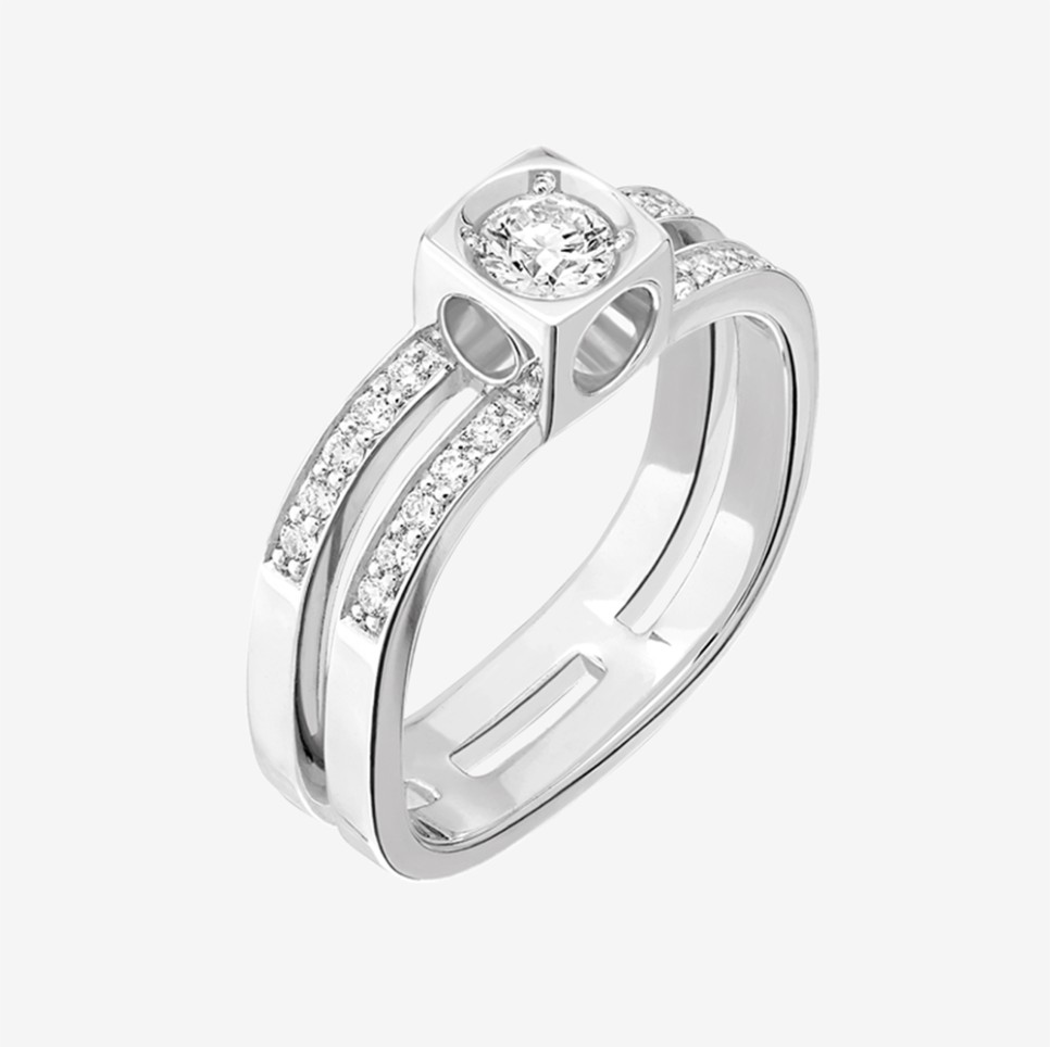 다이아몬드 웨딩링 브랜드 딘반 르 큐브 디아망 컬렉션 데일리로도 좋아!