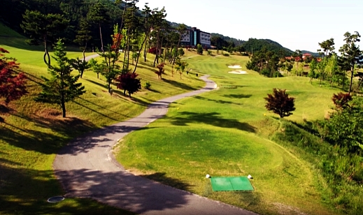 함양 스카이뷰cc 700m 고지대에 위치한 골프장