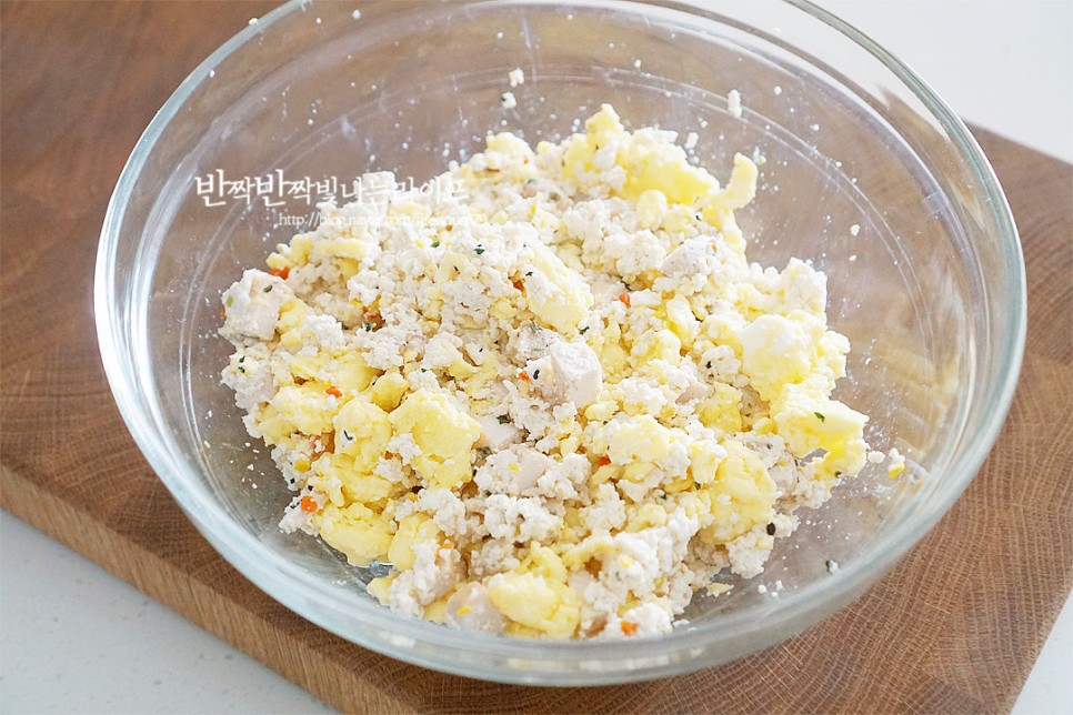 두부유부초밥 만들기 닭가슴살 두부 계란 유부초밥