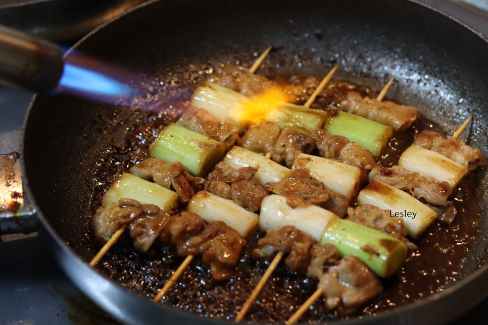 류수영 대패삼겹 꼬치구이 캠핑 요리 대패삼겹살 요리