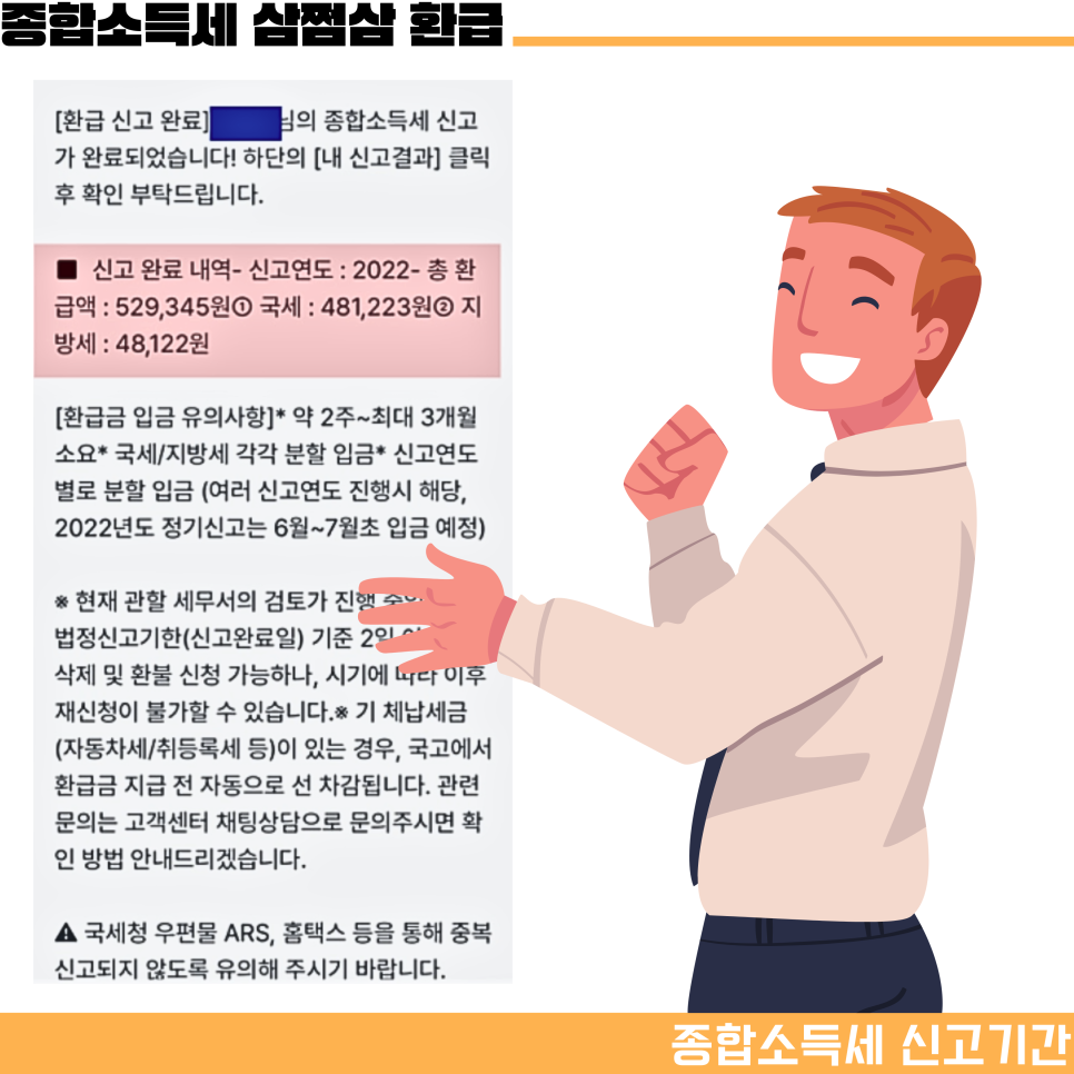 종합소득세 신고기간 5월 종소세 소득공제 환급 방법