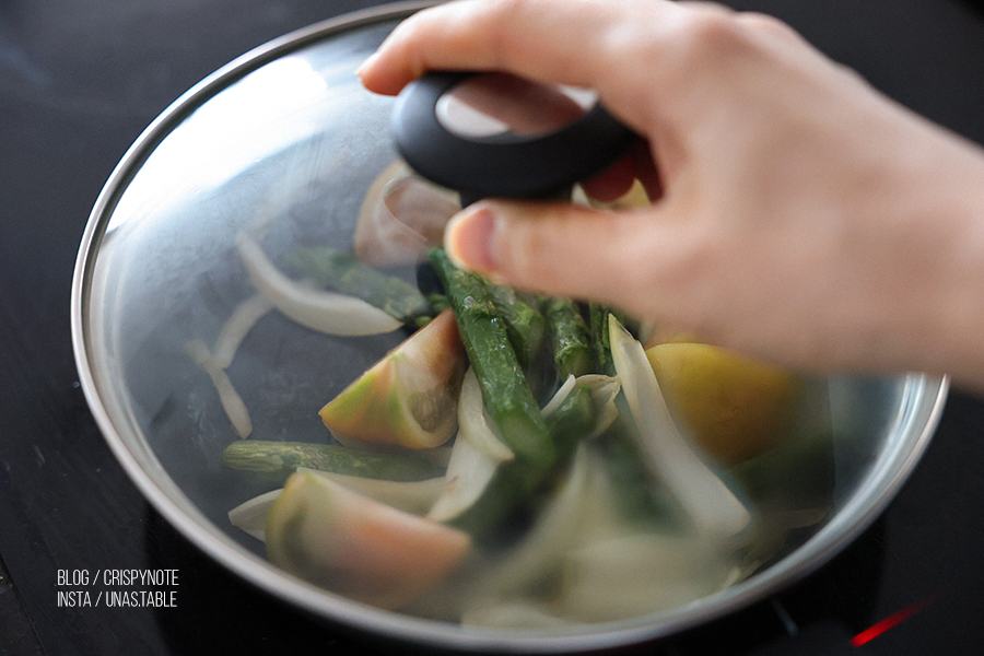 아스파라거스요리 카레 토마토 냉동 아스파라거스볶음 다이어트 요리법