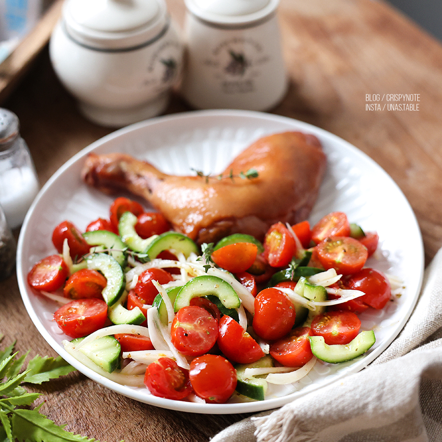 토마토 오이 샐러드 만들기