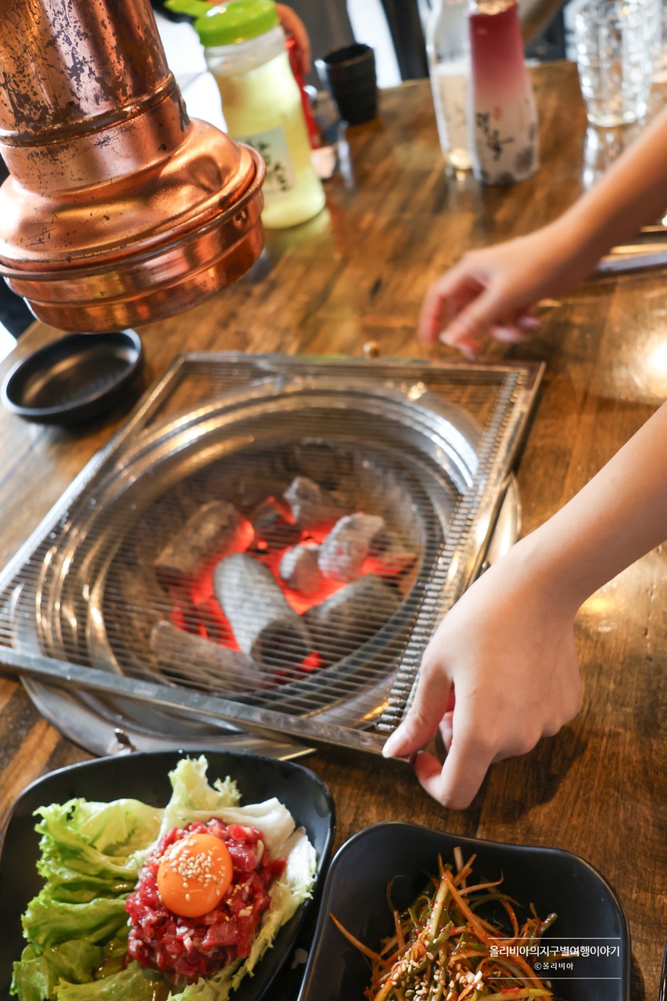 다낭 미케비치 한식당 삼겹살 굽고 주방 인정