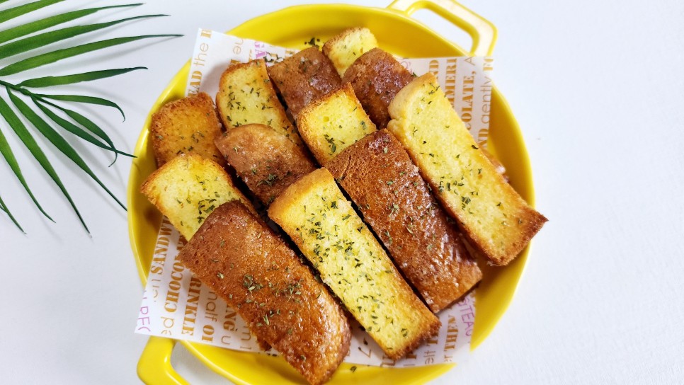 에어프라이어 식빵러스크 식빵튀김 아이들 간식 추천 버터 식빵굽기 식빵요리