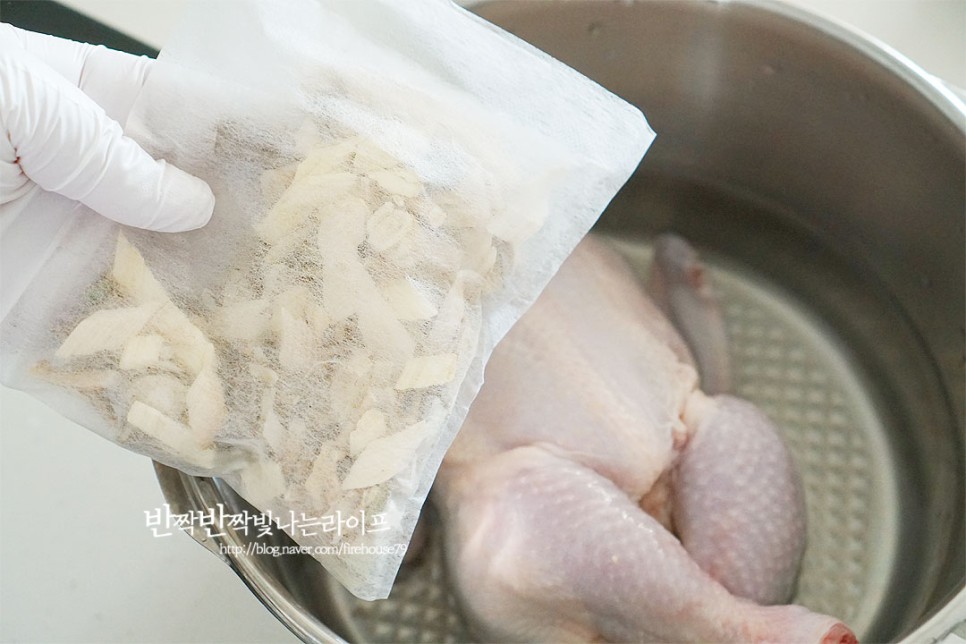 압력솥 삼계탕 끓이는법 삼계탕 재료 닭손질