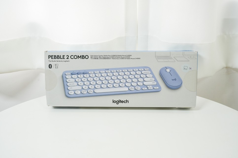 이쁜 아이패드 블루투스 키보드 마우스 세트, 로지텍 PEBBLE 2 COMBO Pebble M350s K380s