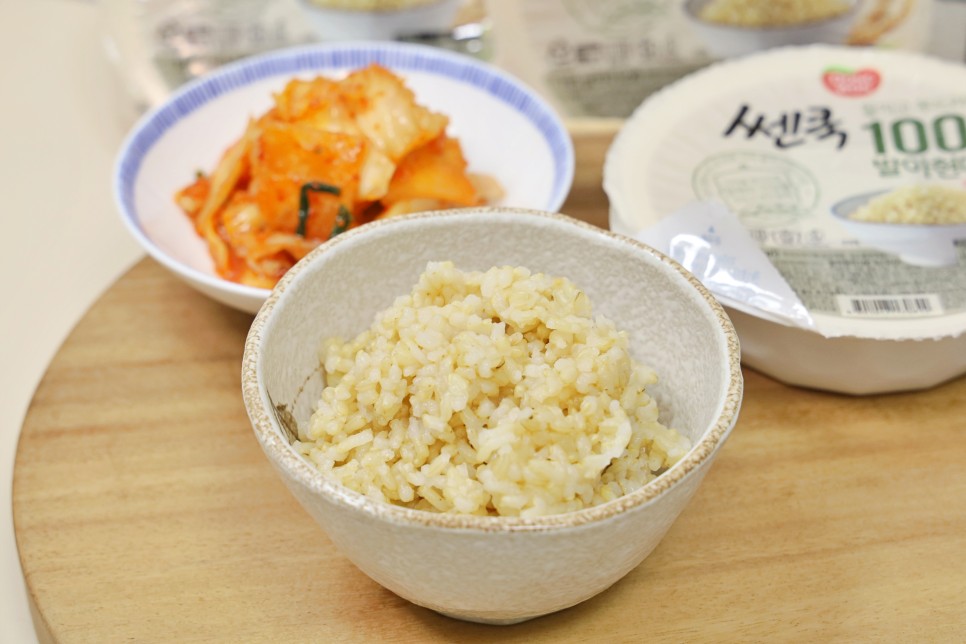 자취생 식단 즉석밥 발아 현미밥 간편식