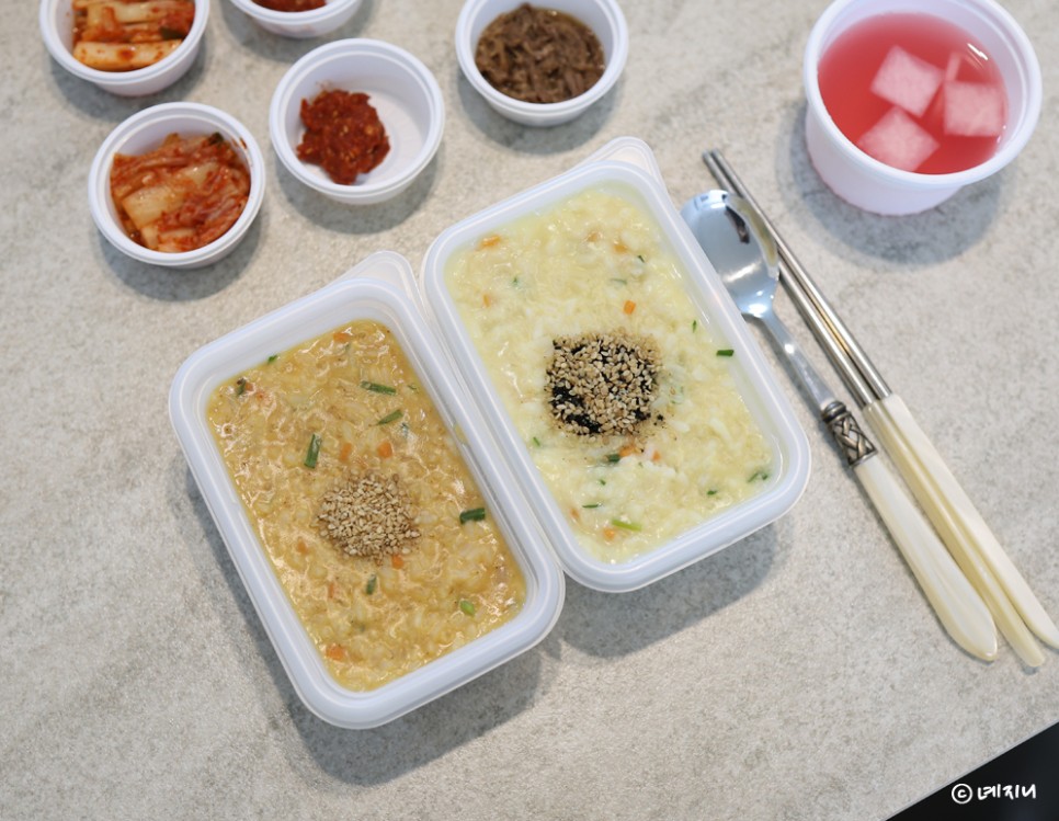 본죽 & 비빔밥 메뉴 추천 반반쮺 두 가지 맛으로 든든하네