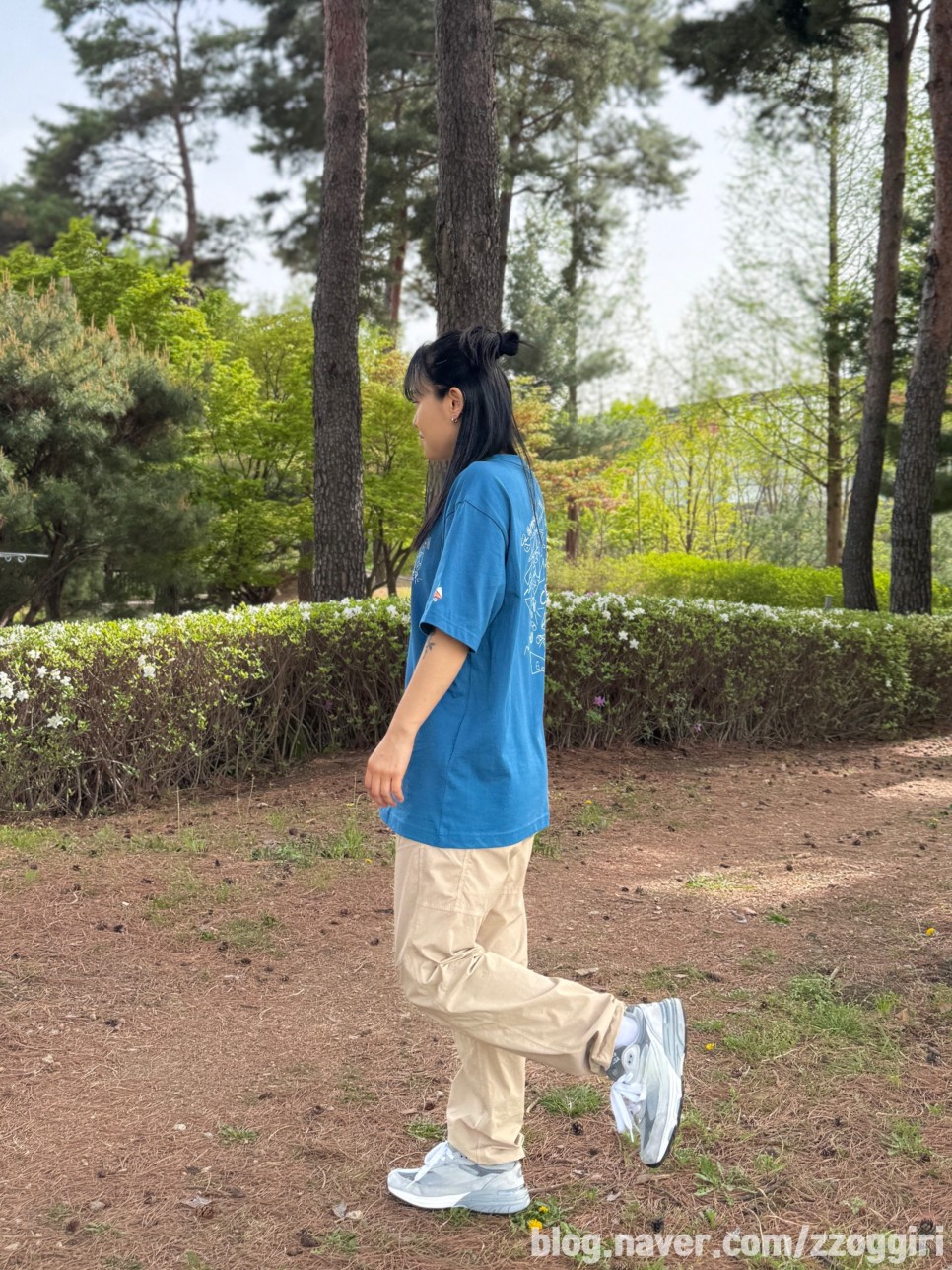 남자 여성 반팔티 추천 블랙야크 그래픽티셔츠 클라이밍 바지 코디 후기