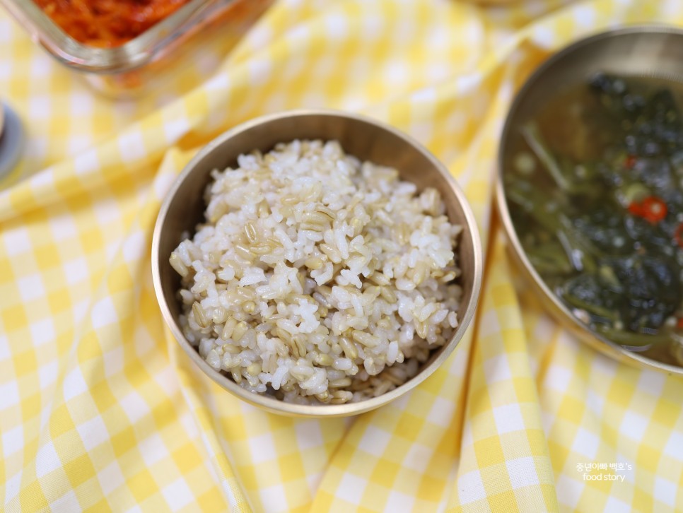 현미귀리밥짓기 전기압력밥솥 귀리밥 다이어트 쌀뜨물 보관