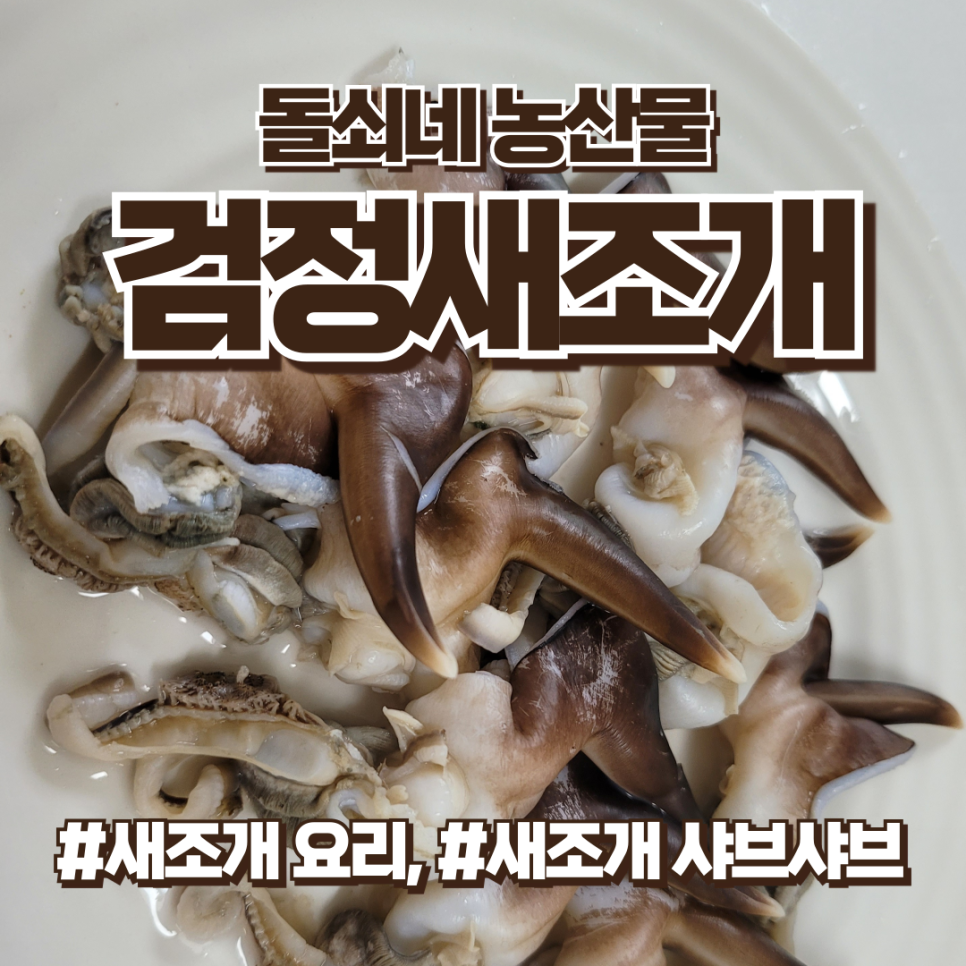 돌쇠네 농산물 검정새조개, 새조개 요리, 새조개 샤브샤브