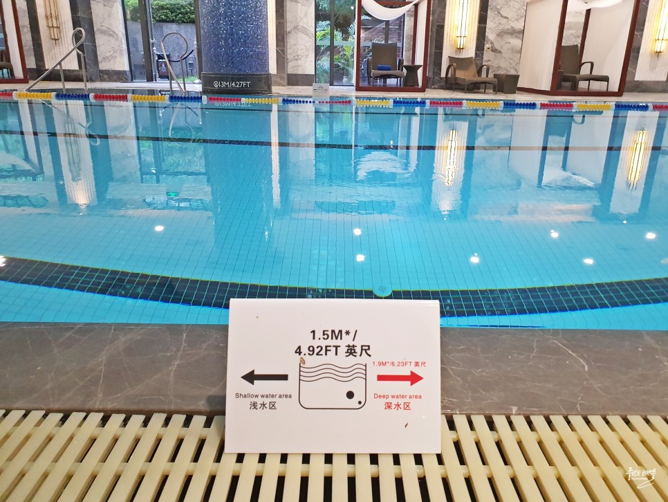 해외 중국 상하이 여행 인터컨티넨탈 상하이 루이진 호텔 객실 조식 수영장 라운지 후기