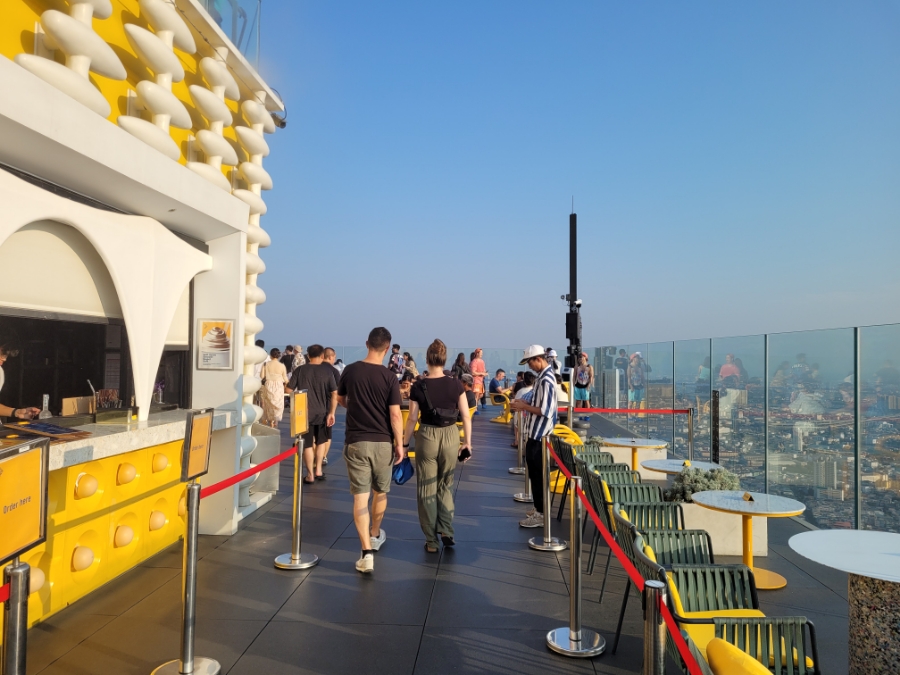 방콕 마하나콘 전망대 스카이워크 일몰 야경 후기 입장권 가격