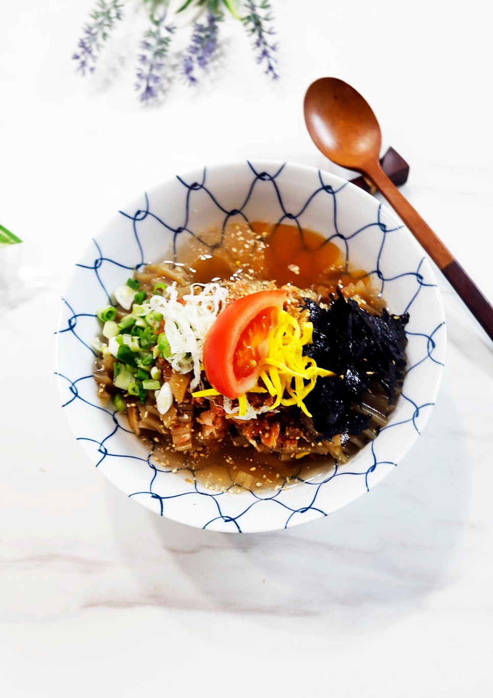김치 묵사발 만들기 냉묵밥 냉면육수 활용 도토리묵 요리 묵밥