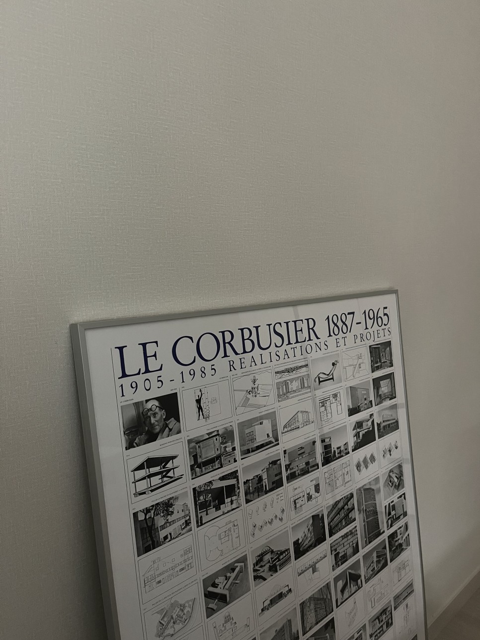 르 코르뷔지에 Le Corbusier 미드센츄리 모던 빈티지 소품 건축 건물 그림 대형 포스터