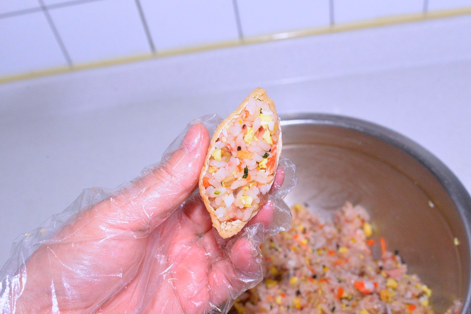 유부초밥 맛있게 만드는법 유부초밥 만들기 간단한 요리 점심메뉴