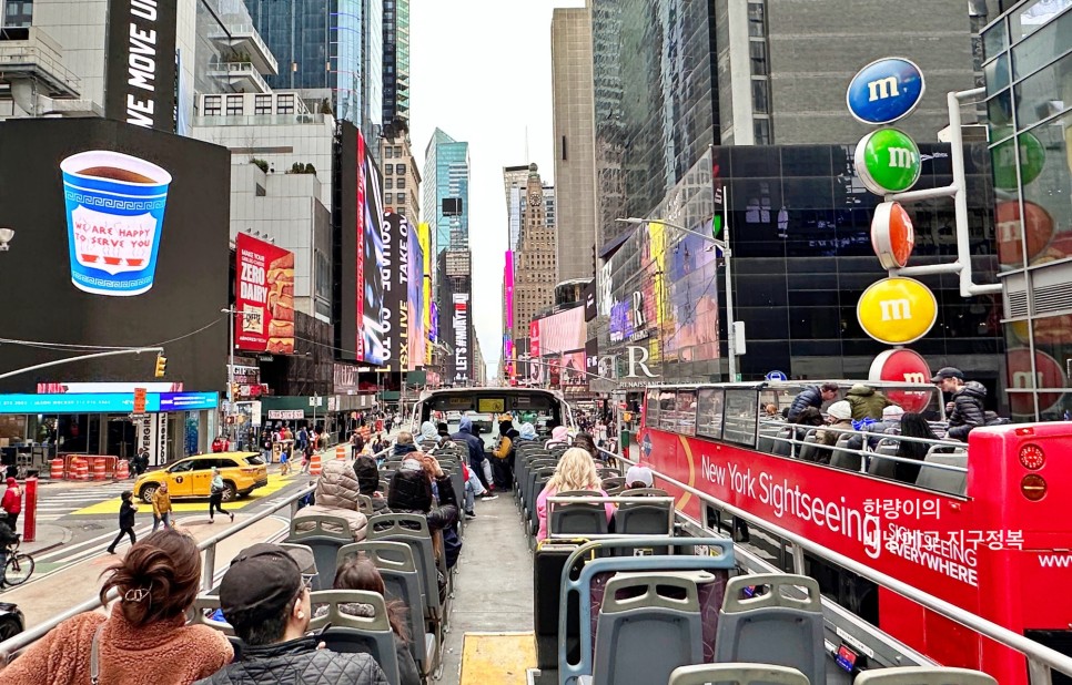 뉴욕 혼자 여행 일정 탑뷰 2층 버스투어로 브루클린까지 할인 티켓