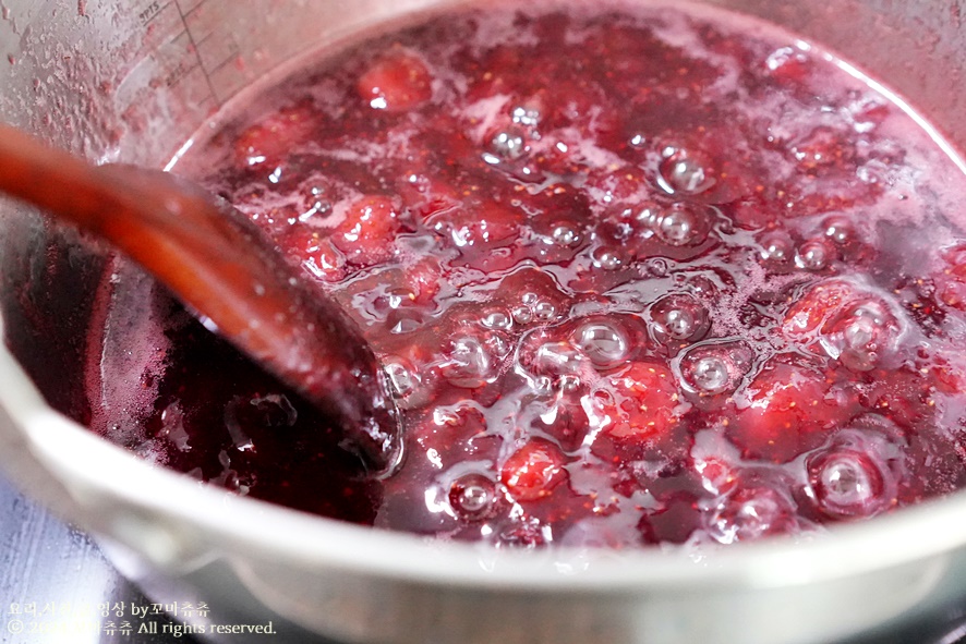 수제 딸기쨈 만들기 만드는법 저당 딸기잼 만들기 딸기요리