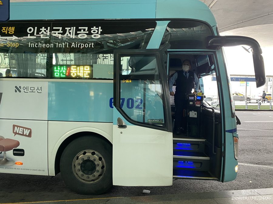 인천공항버스 할인 K리무진 6702 노선 시간표 제1여객터미널 타는 곳