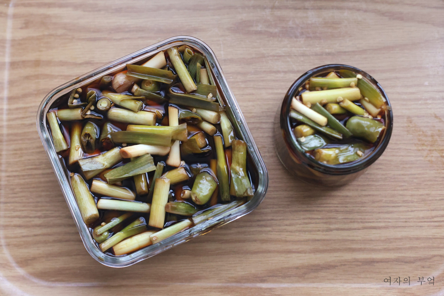 풋마늘장아찌 담그는법 00넣고 간장 마늘대장아찌 풋마늘 요리