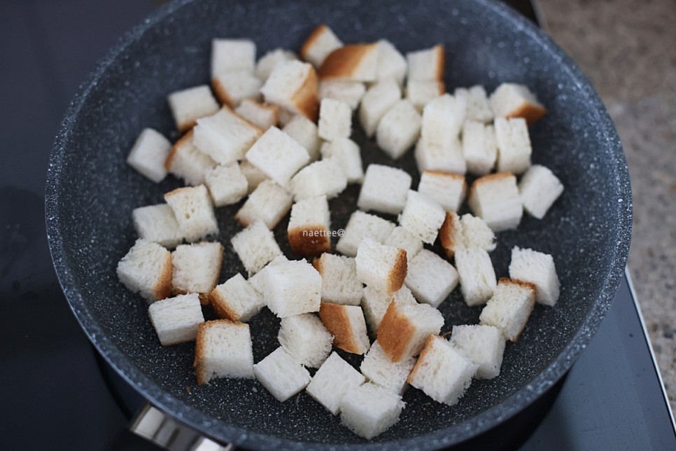 식빵 팝콘 레시피 카라멜 팝콘 만들기 식빵 요리