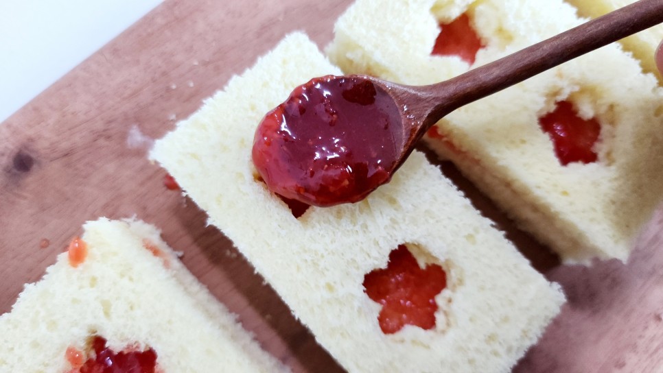 딸기파이 딸기잼 만드는법 딸기쨈 만들기 딸기잼토스트 에어프라이어 식빵요리