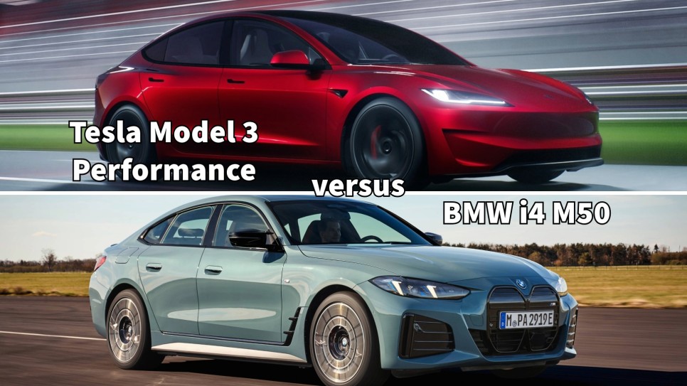 테슬라 모델 3 하이랜드 퍼포먼스는 BMW i4 M50보다 더 나을까?