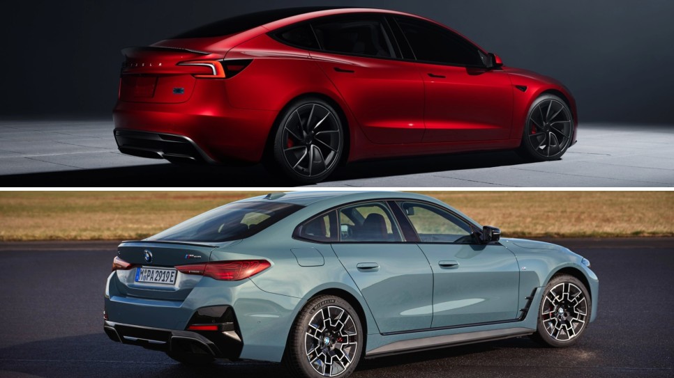 테슬라 모델 3 하이랜드 퍼포먼스는 BMW i4 M50보다 더 나을까?