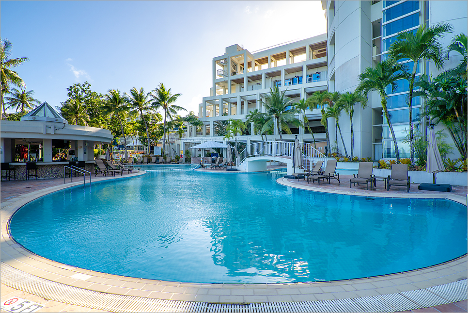 괌 웨스틴 호텔, 괌 리조트 수영장 테이스티 조식 가족여행에 추천