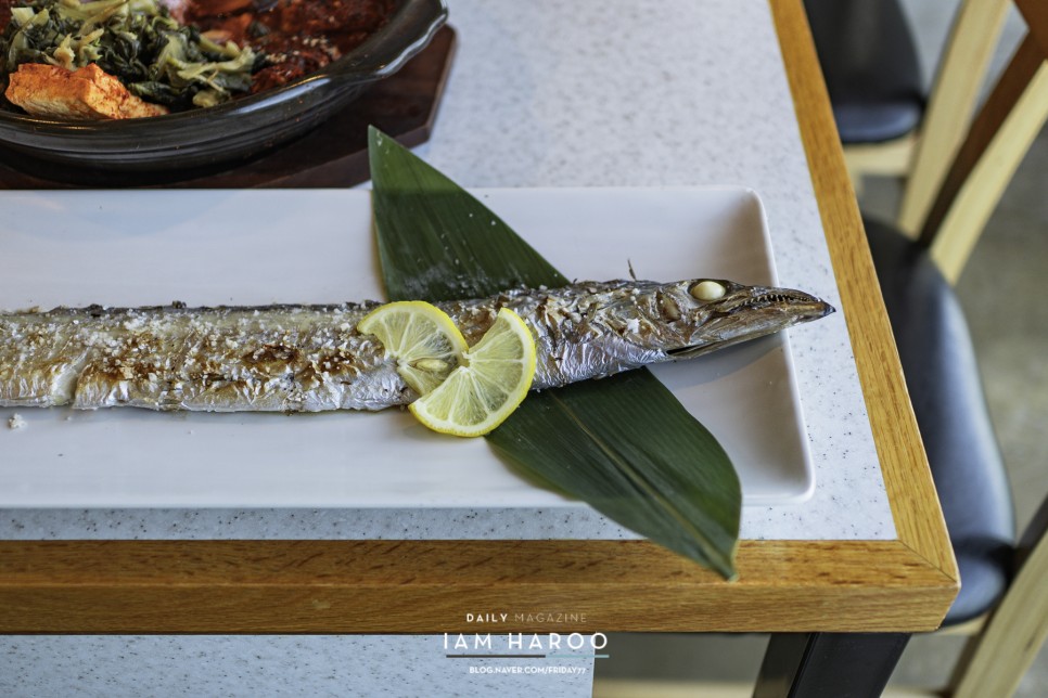 제주도 뼈없는갈치조림 통갈치구이 애월 오션뷰 갈치바다