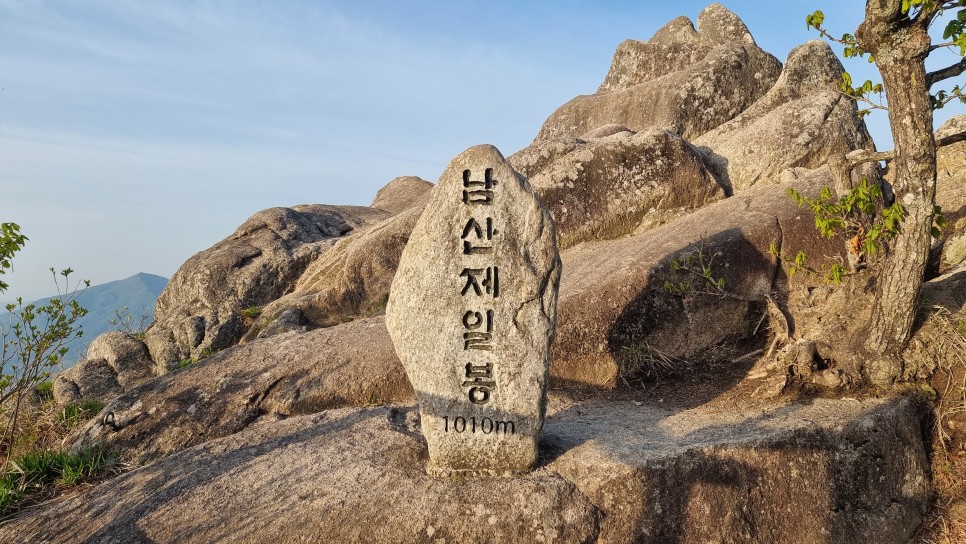 남산제일봉 등산, 청량사주차장 원점회귀 최단코스 산행