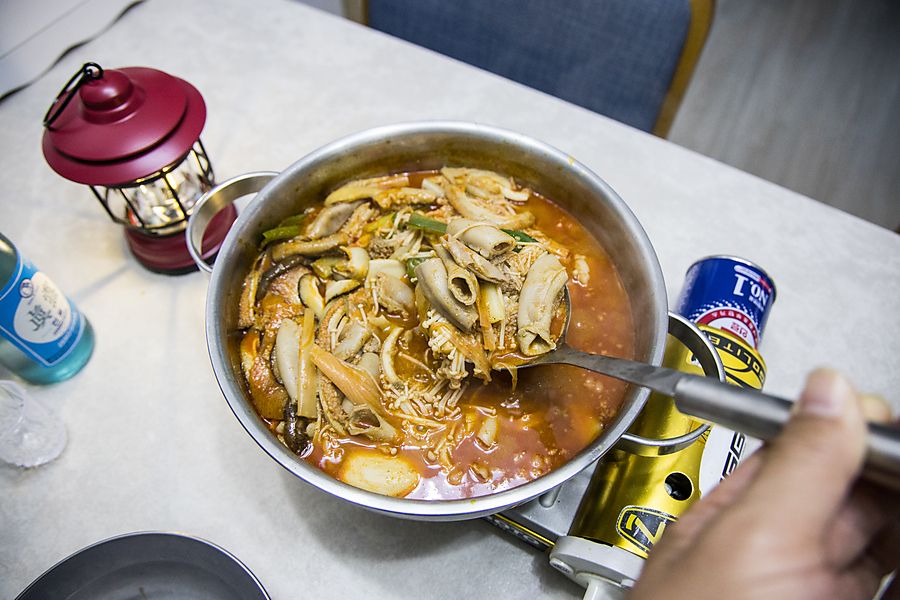 곱창전골 캠핑 밀키트 막내연호 한우 소곱창전골 간단 캠핑음식