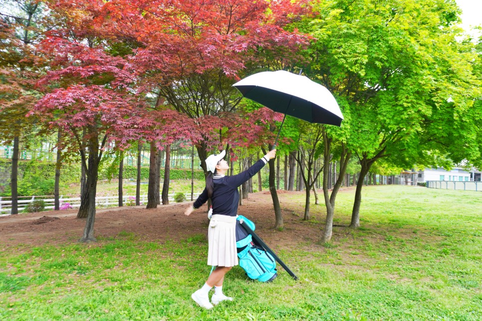 테크스킨 자외선차단 되는 가벼운 골프우산