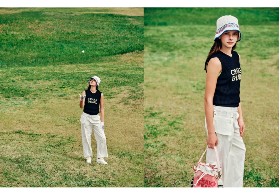 크랙 앤 칼 골프 남성, 여성 골프웨어 브랜드! 여름 반팔 티셔츠, 스커트 옷