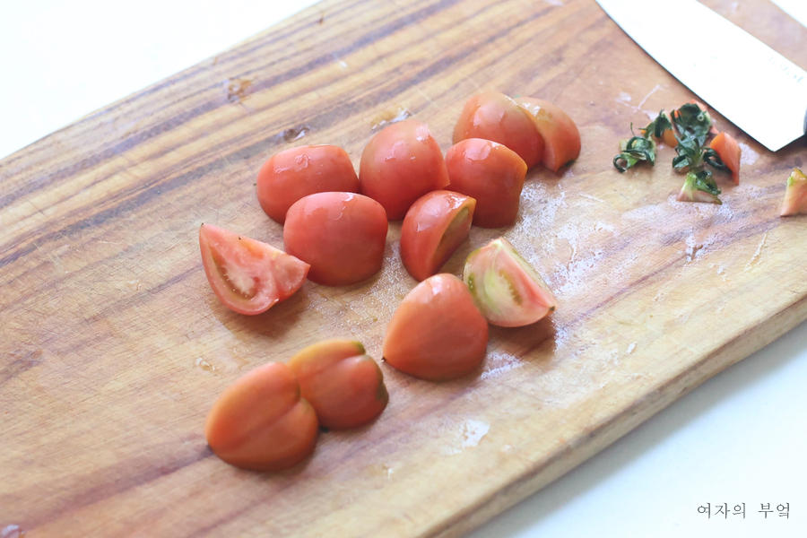 오리엔탈드레싱 토마토 샐러드 만들기 다이어트 두부요리 대저 토마토 요리