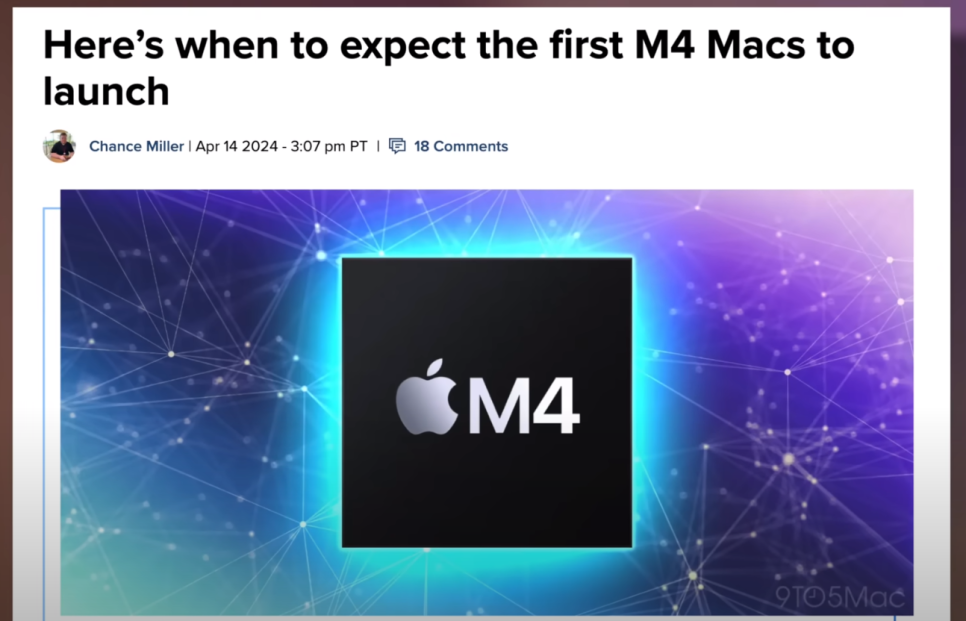 충격적인 변화 M4 프로세서 아이패드 프로 12.9 7세대에 가장 먼저 탑재한다