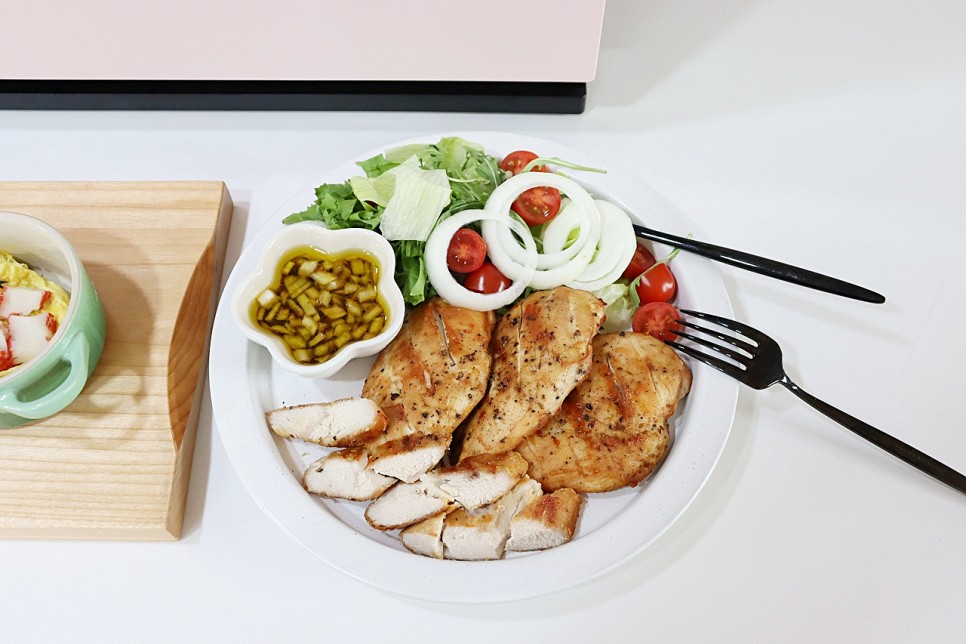 LG 디오스 오브제컬렉션 광파오븐 에어수비드 요리 닭가슴살 구이 & 달걀찜 만들기