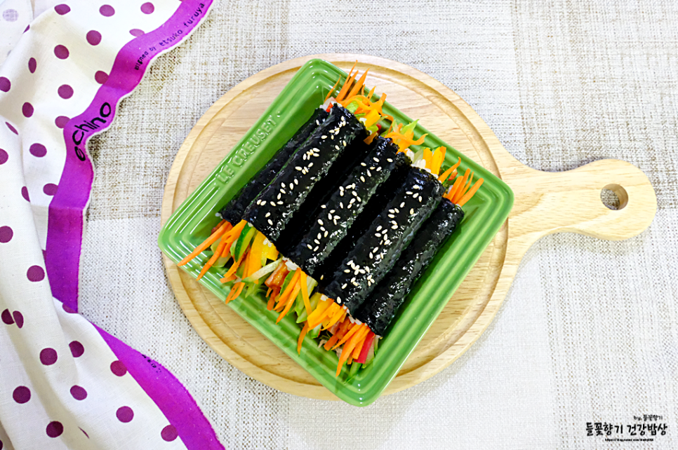 오이 김밥맛있게싸는법 소풍 꼬마 김밥 만들기