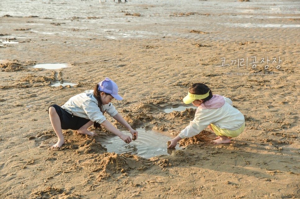 아이랑 서울근교 바다 다녀오기. 인천 을왕리해수욕장에서 모래놀이 물놀이 근황.