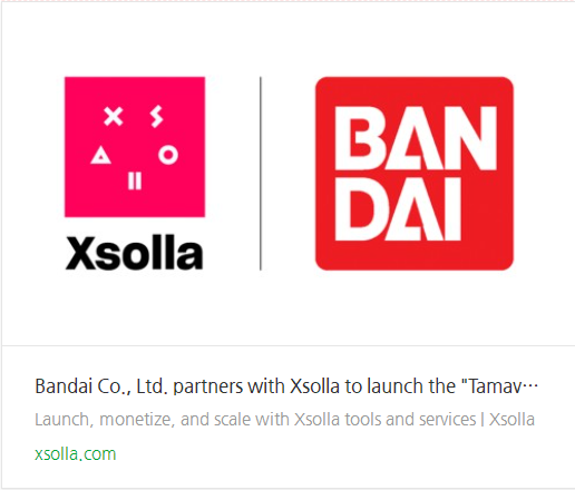 엑솔라 Xsolla 이번에는 반다이와 파트너십을 맺었다고?