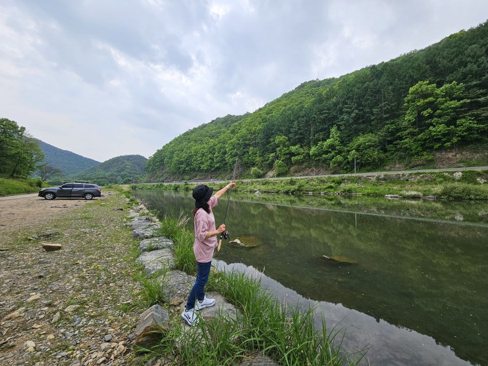 괴산 노지 차박 캠핑 청천수변공원 차박 장소 추천 포인트