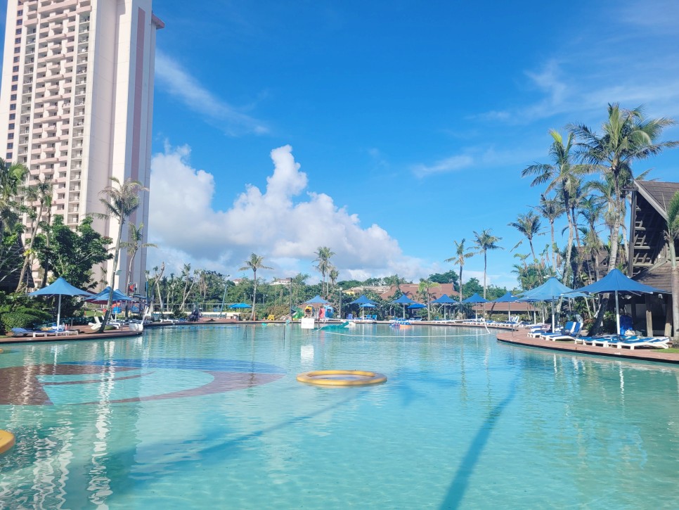 괌 PIC 리조트 골드카드 패키지 수영장 식당 서커스 괌 가족여행