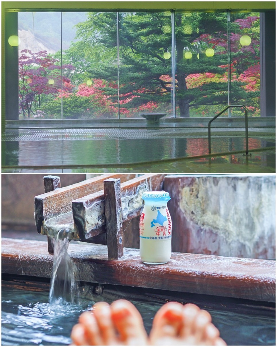 일본 북해도 여행 노보리베츠 온천 삿포로 료칸 다이이치타키모토칸 석식 뷔페
