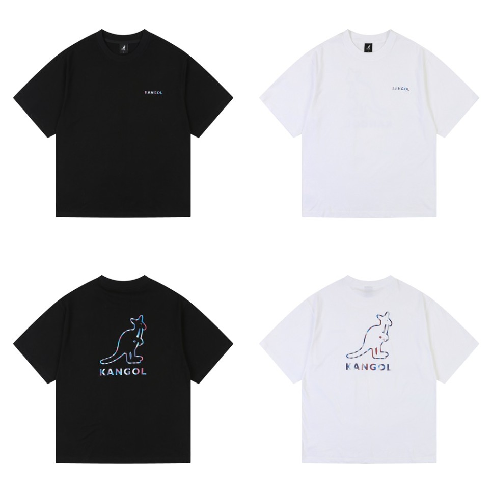 캉골 TWS 투어스 패션 화보 속 KANGOL 여름 반팔 티셔츠