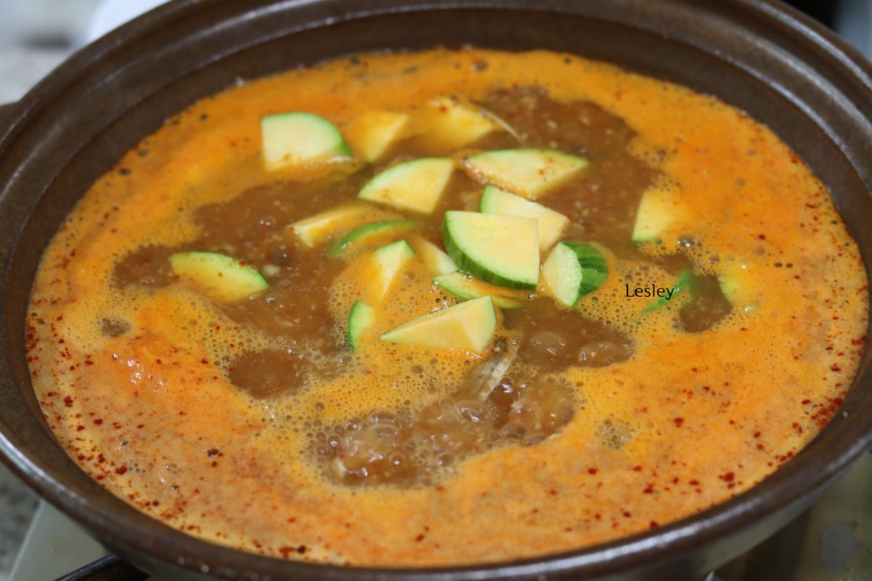 편스토랑 장민호 콩나물 된장찌개 레시피 된장찌개 맛있게 끓이는법