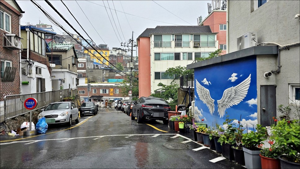 서울 드라이브코스 우중 속 이화벽화마을 골목여행 서울 주말 나들이 추천!